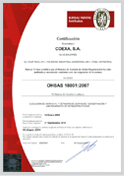 bureau OSHAS 18001- COEXA